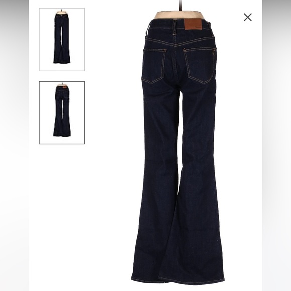 Madewell Flea Market Flare Dark wash Jeans - Picture 2 of 6